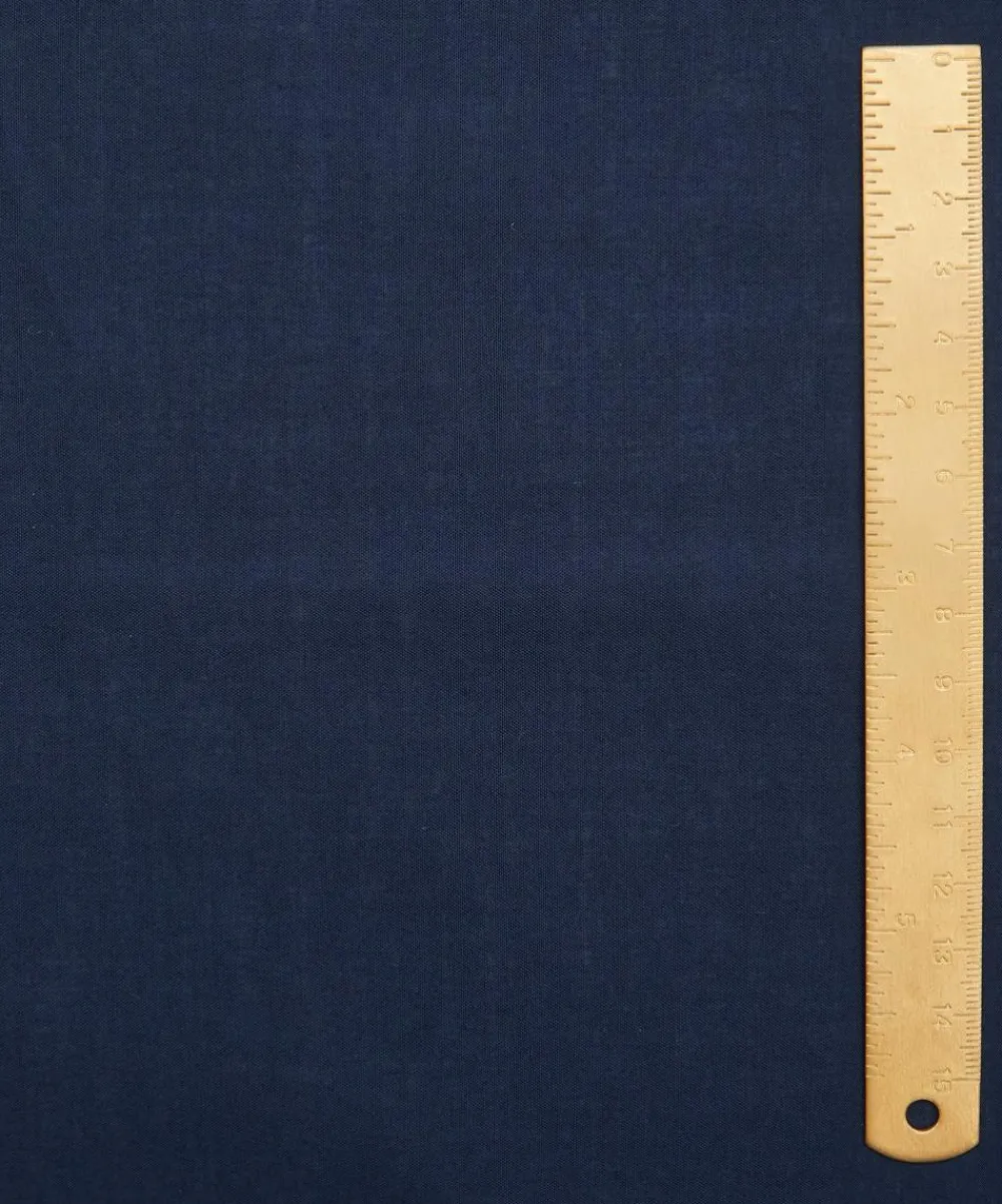 Liberty Fabrics Classic Tana Lawn|Tana Lawn™ Cotton^Navy Plain Tana Lawn™ Cotton
