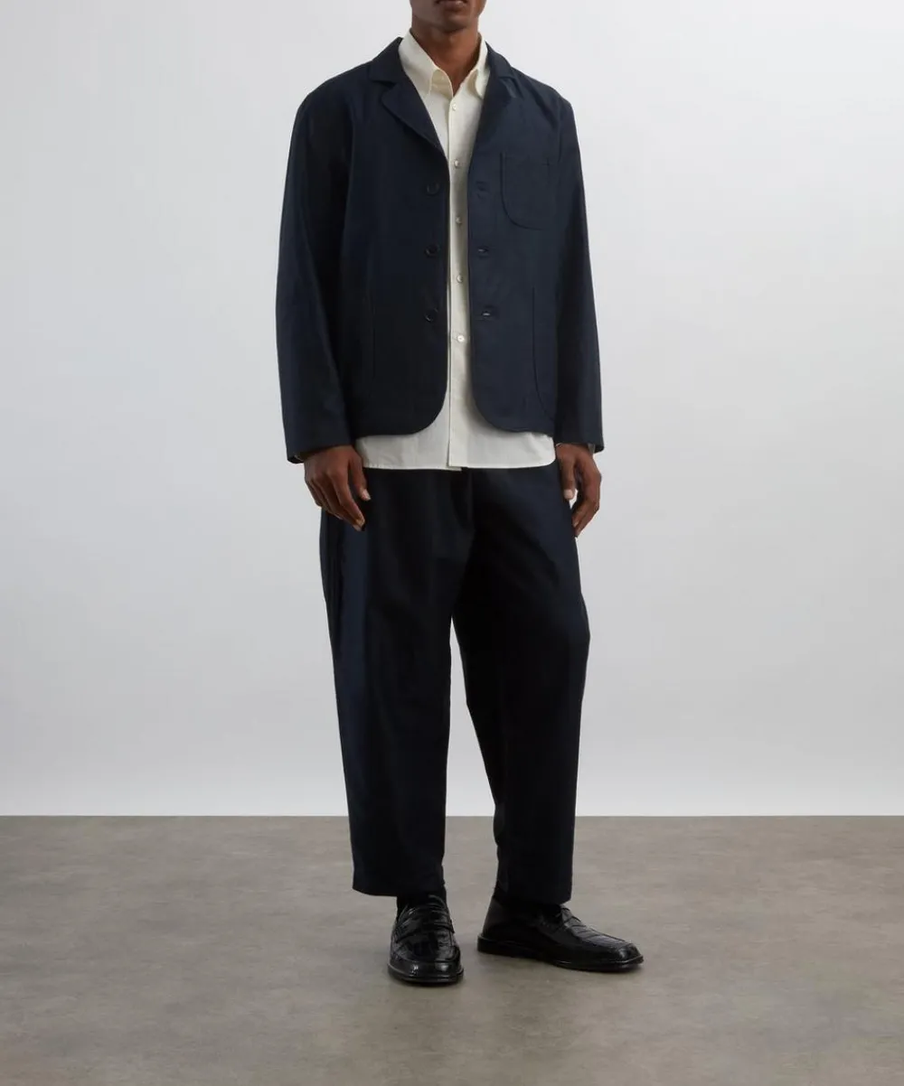 YMC Coats & Jackets^Navy Scutters Cotton-Linen Moleskin Blazer