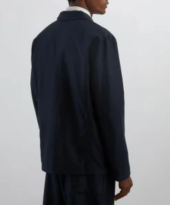 YMC Coats & Jackets^Navy Scutters Cotton-Linen Moleskin Blazer