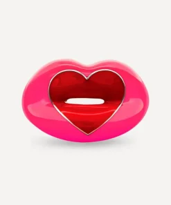 Solange Azagury-Partridge Rings^Neon Love Heart Hotlips Ring