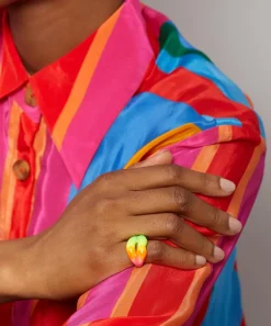 Solange Azagury-Partridge Rings^Neon Rainbow Hotlips Ring