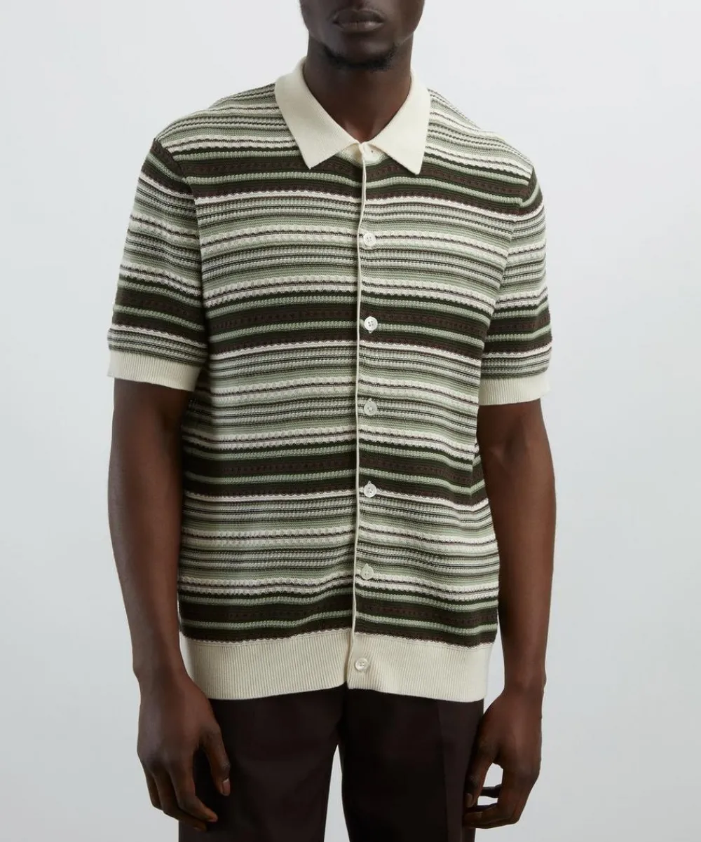 NN07 Knitwear & Sweats^Nolan Textured Cardigan Polo
