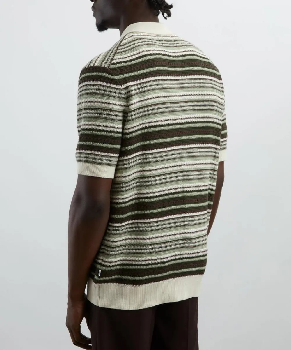 NN07 Knitwear & Sweats^Nolan Textured Cardigan Polo