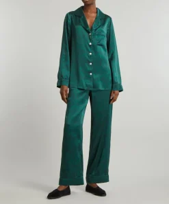 Liberty Sleepwear^Nouveau Ianthe Silk Satin Pyjama Set