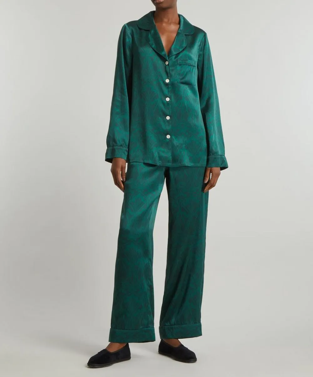 Liberty Sleepwear^Nouveau Ianthe Silk Satin Pyjama Set