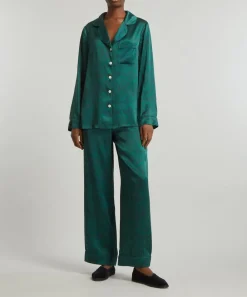 Liberty Sleepwear^Nouveau Ianthe Silk Satin Pyjama Set