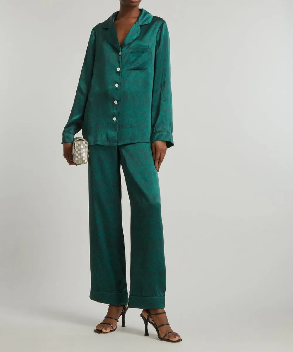 Liberty Sleepwear^Nouveau Ianthe Silk Satin Pyjama Set