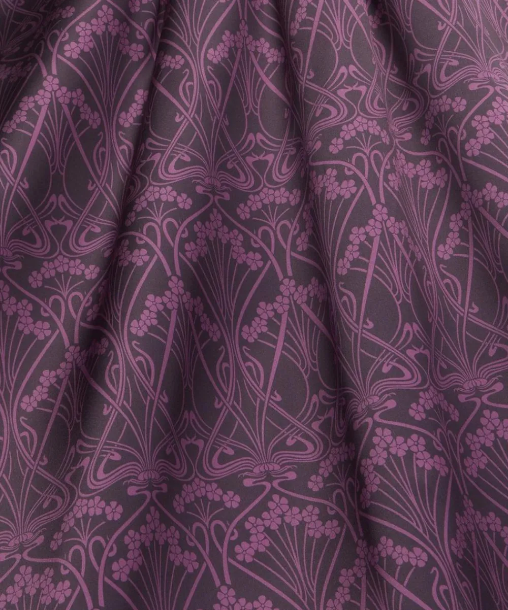 Liberty Fabrics Classic Silks|Silk Satin^Nouveau Ianthe Silk Satin