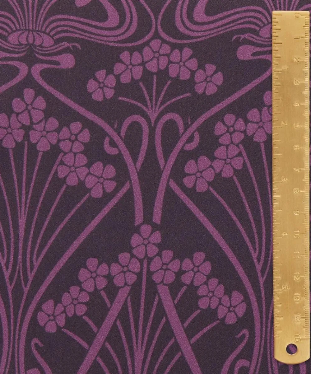 Liberty Fabrics Classic Silks|Silk Satin^Nouveau Ianthe Silk Satin