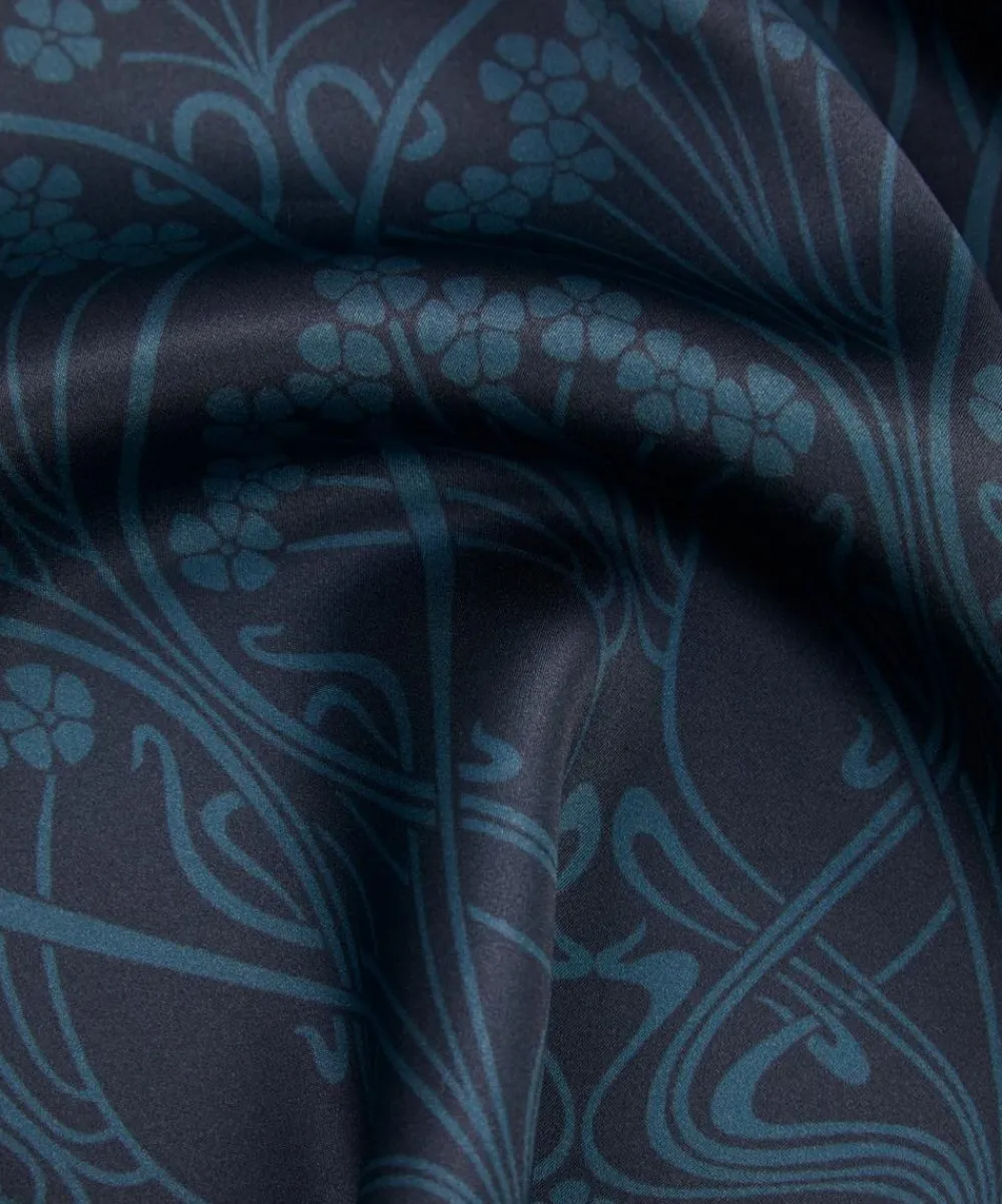 Liberty Fabrics Classic Silks|Silk Satin^Nouveau Ianthe Silk Satin