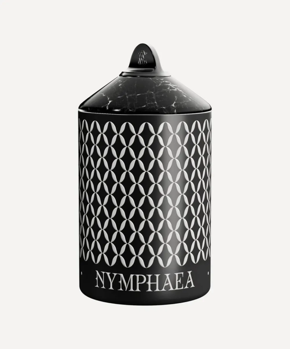 Commune Candles & Candle Holders^Nymphaea Nox Scented Candle with Black Marble Cover 400g