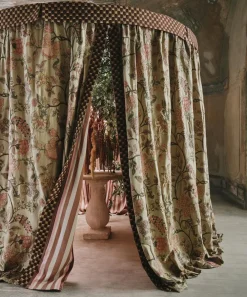 Liberty Interiors Furnishing Fabrics^Obi Check in Brinjal