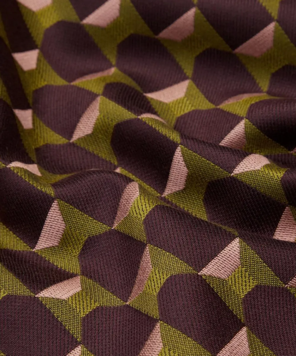 Liberty Interiors Furnishing Fabrics^Obi Check in Brinjal