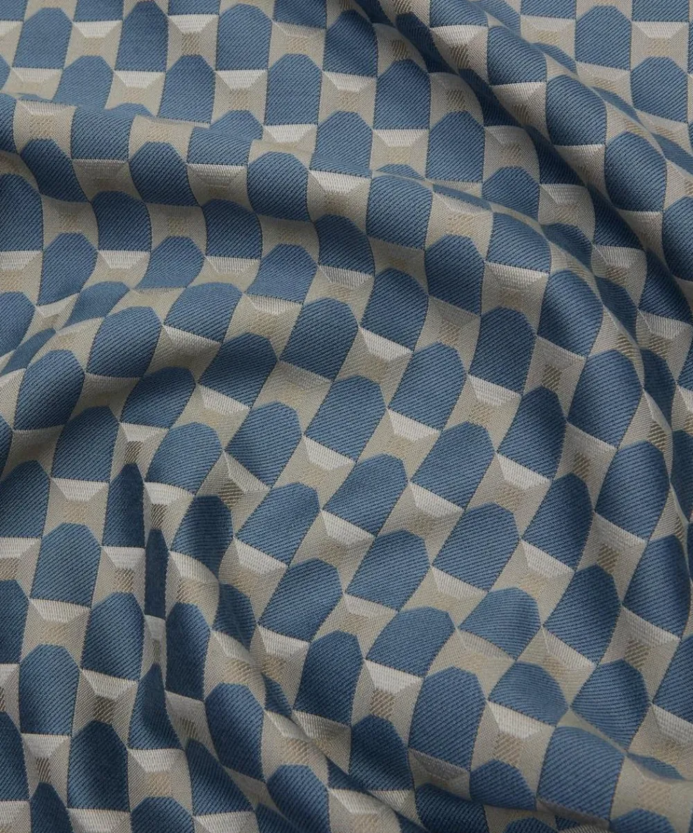 Liberty Interiors Furnishing Fabrics^Obi Check in Flax Flower