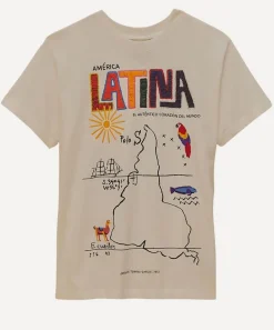 FARM Rio Tops^Off-White America Latina Relaxed T-Shirt
