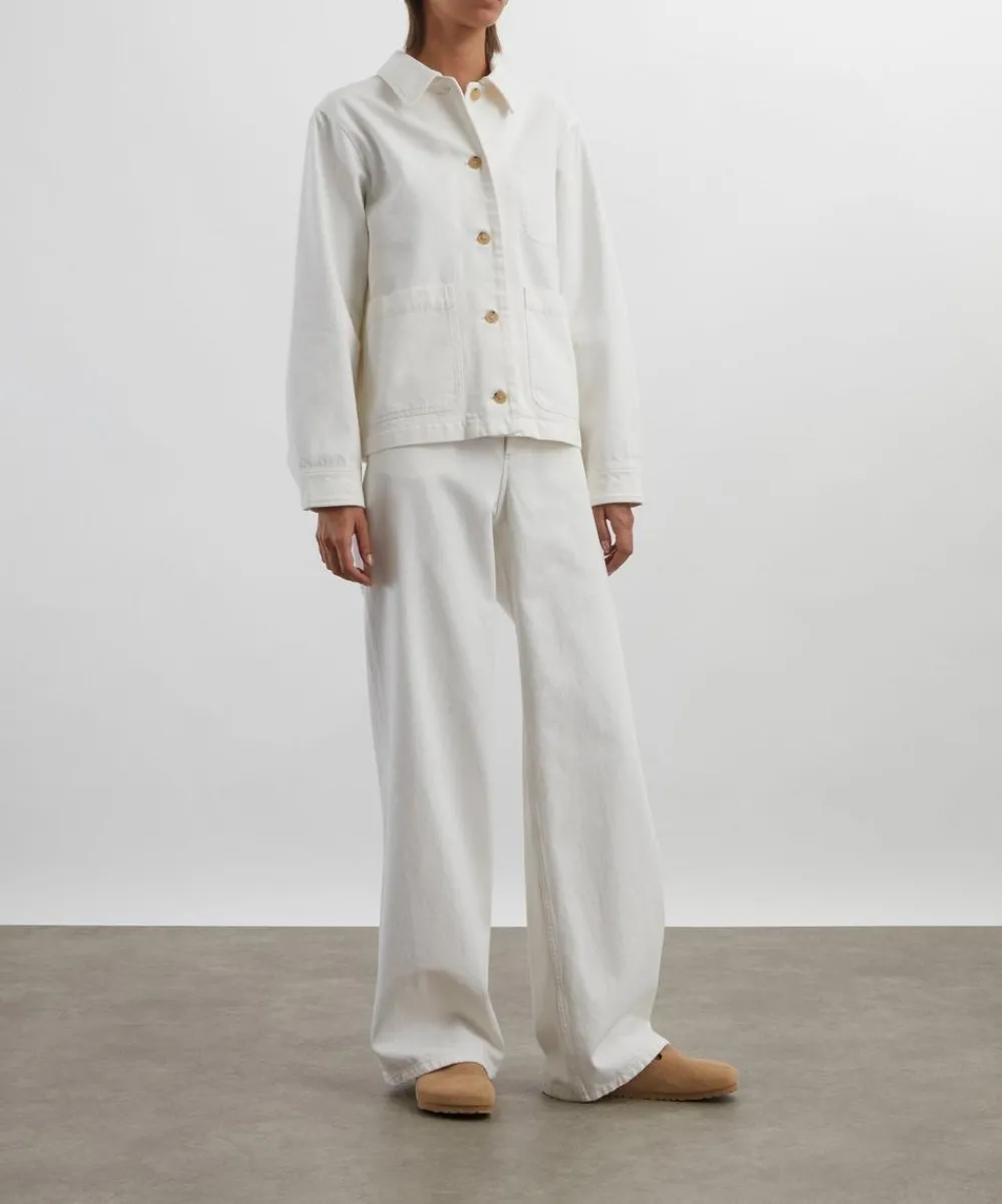 A.P.C. Trousers & Shorts^Off-White Elisabeth Wide-Leg Jeans