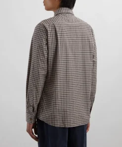 Vivienne Westwood Shirts^Off-White Plaid Two-Button Krall Shirt