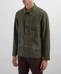NN07 Coats & Jackets^Olav Linen Workwear Overshirt