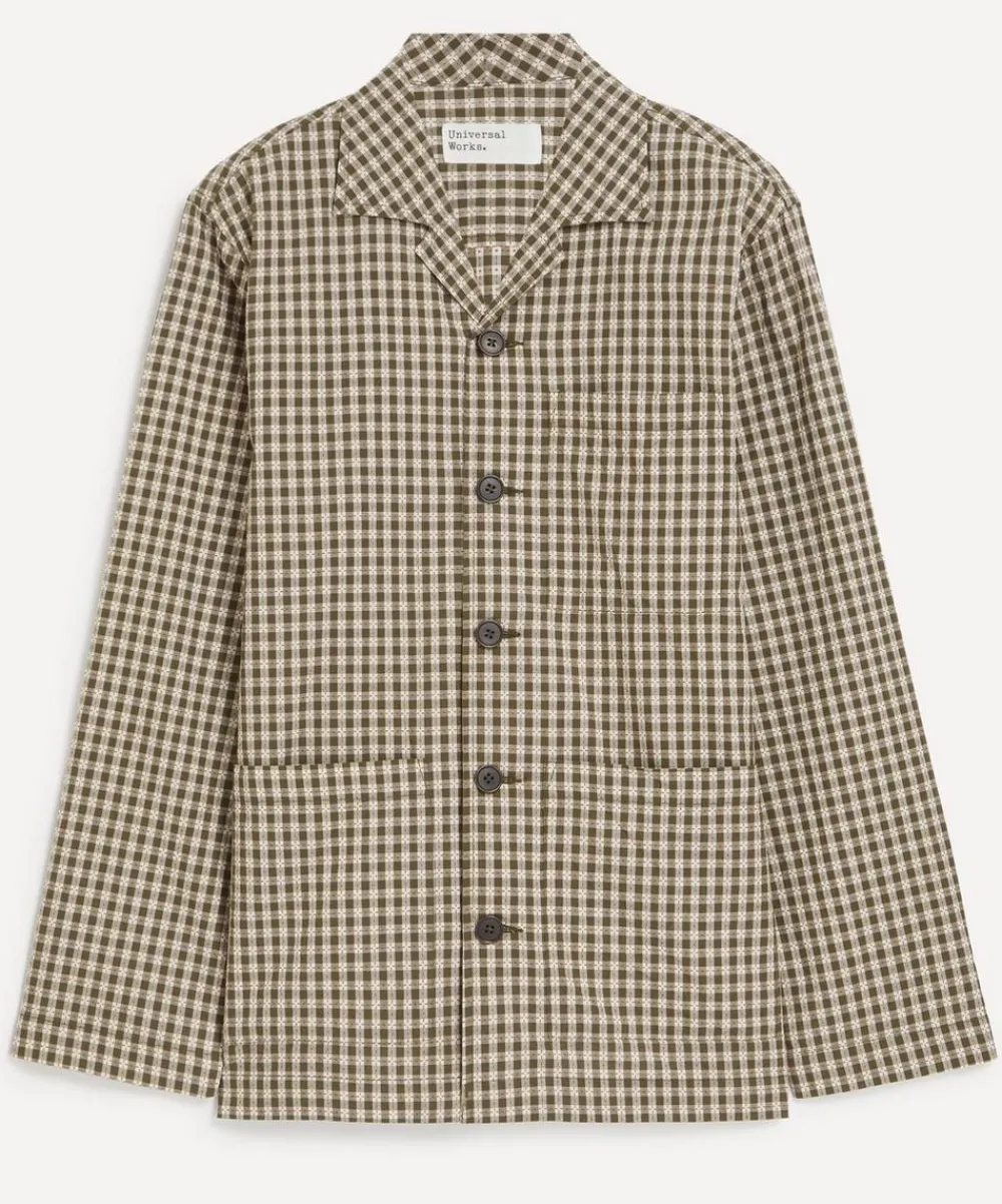 Universal Works Coats & Jackets^Olive Dobby Check Cancun Jacket