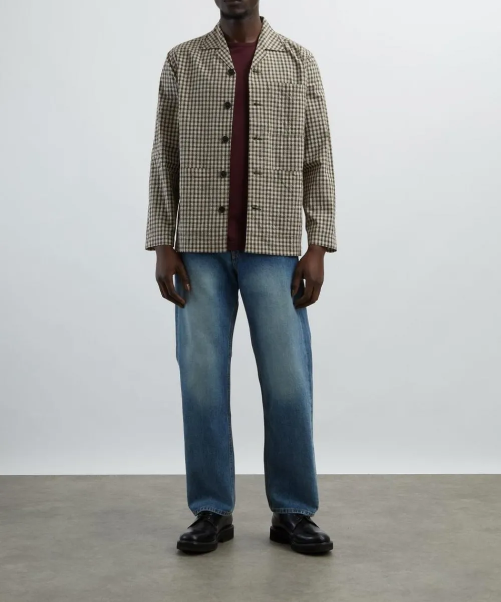 Universal Works Coats & Jackets^Olive Dobby Check Cancun Jacket