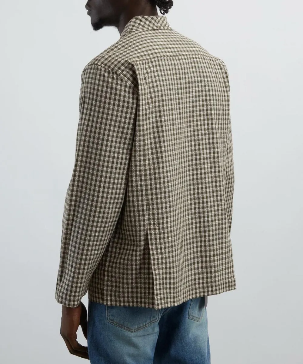 Universal Works Coats & Jackets^Olive Dobby Check Cancun Jacket