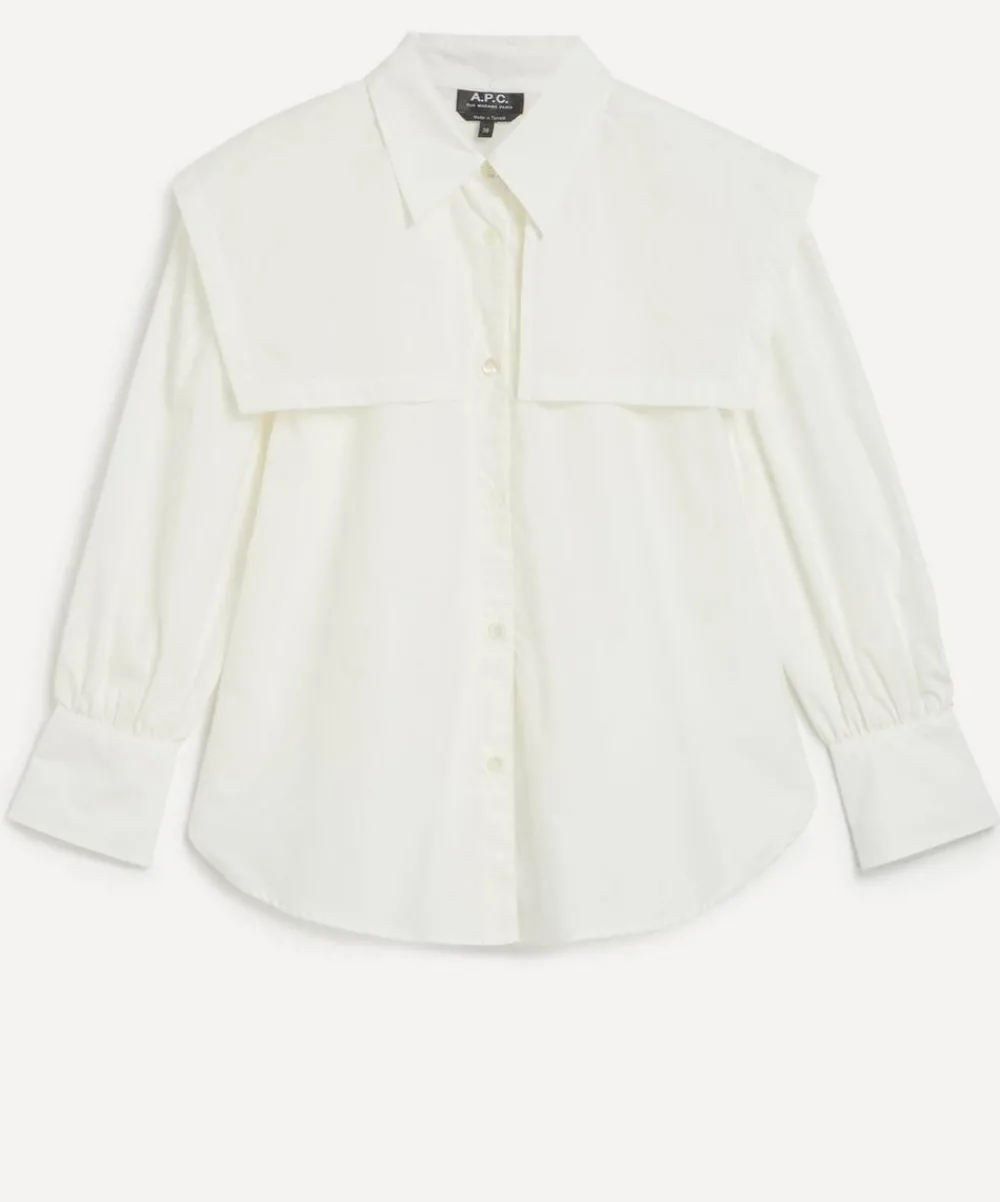 A.P.C. Tops^Ondine Cape Collar Shirt