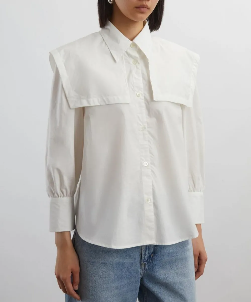 A.P.C. Tops^Ondine Cape Collar Shirt