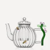 Ichendorf Glass & Drinksware^Optic Flower and Bee Teapot