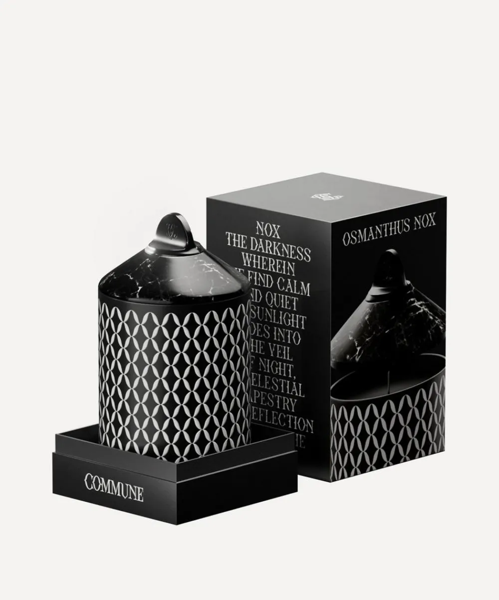 Commune Candles & Candle Holders^Osmanthus Nox Scented Candle with Black Marble Cover 400g