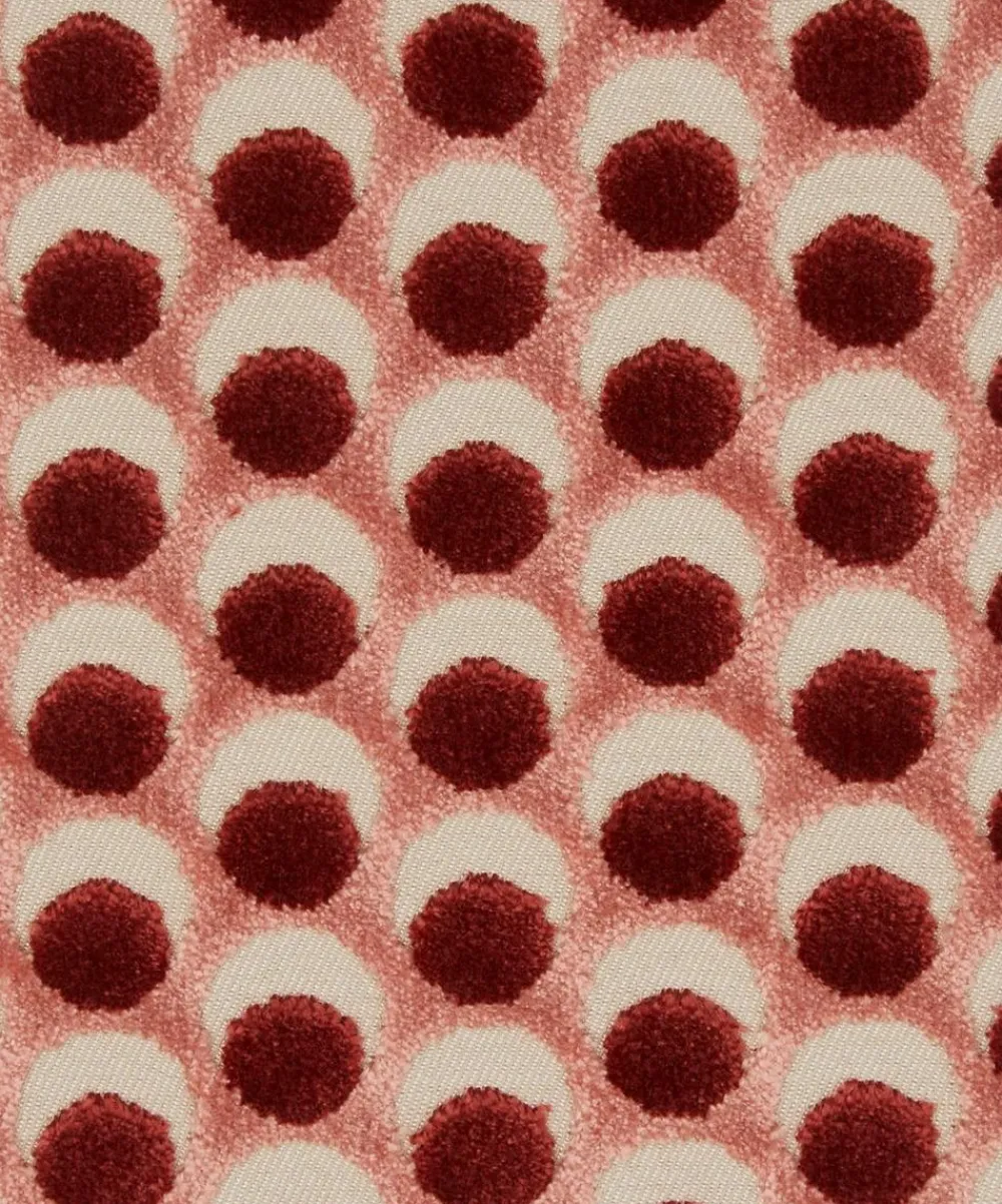 Liberty Interiors Furnishing Fabrics^Ottoman Spot Cut Velvet in Lacquer