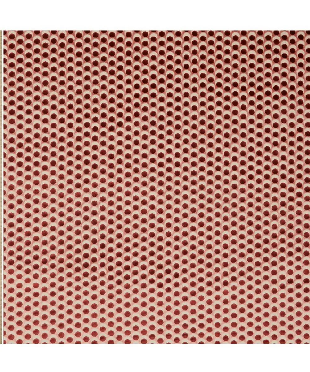 Liberty Interiors Furnishing Fabrics^Ottoman Spot Cut Velvet in Lacquer