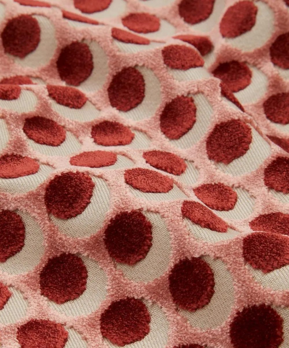 Liberty Interiors Furnishing Fabrics^Ottoman Spot Cut Velvet in Lacquer