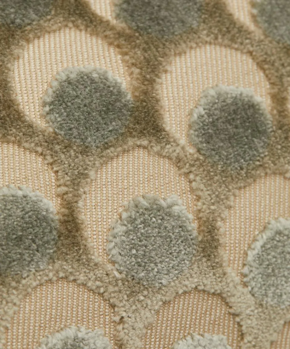 Liberty Interiors Furnishing Fabrics^Ottoman Spot Cut Velvet in Pewter