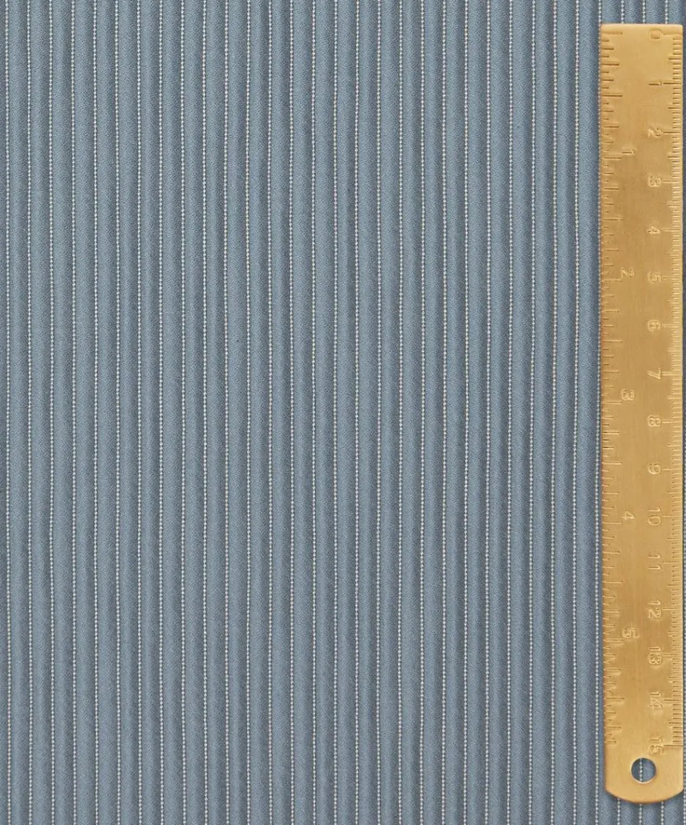 Liberty Interiors Furnishing Fabrics^Ottoman Stripe in Flax Flower