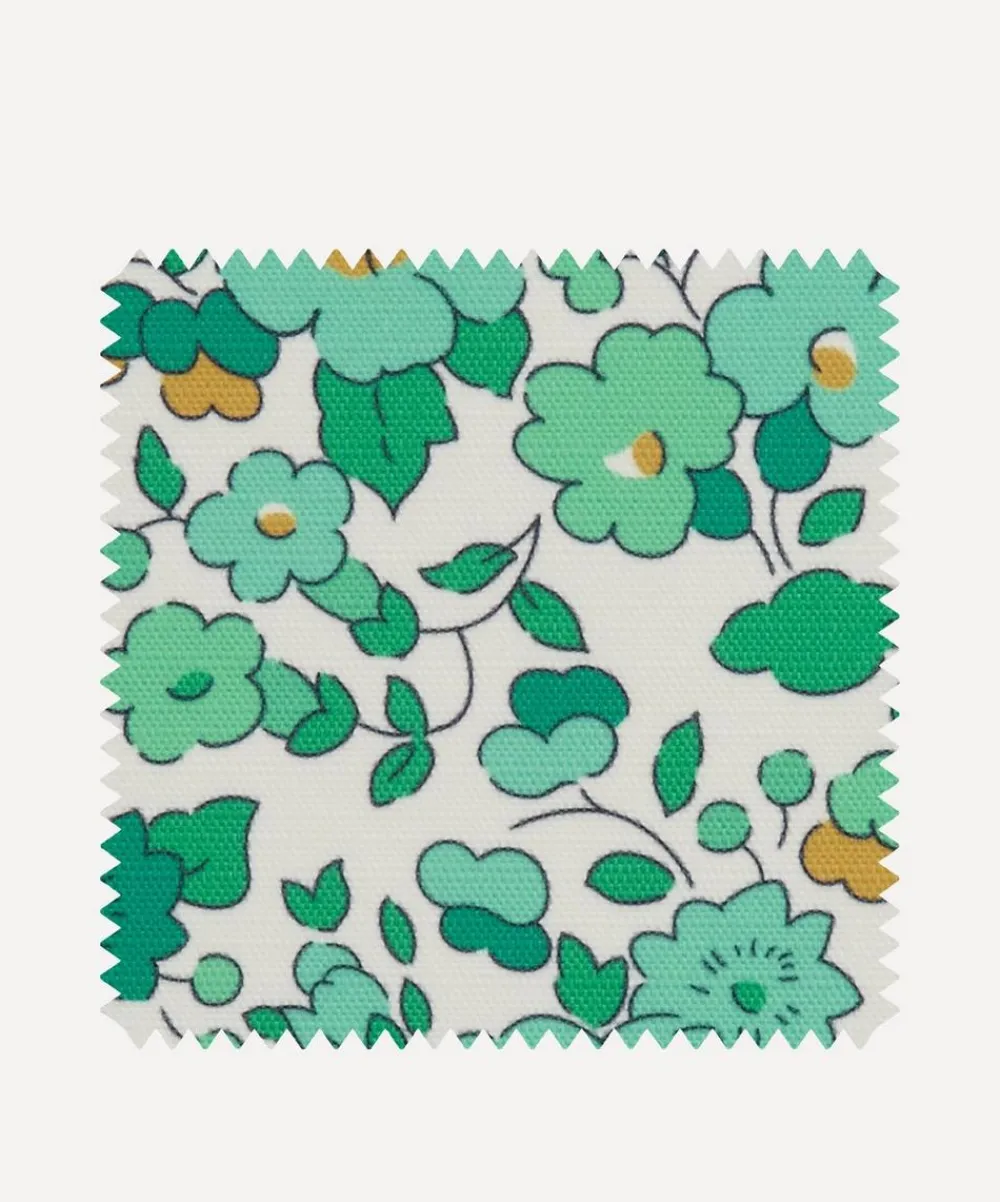 Liberty Interiors Furnishing Fabrics^Outdoor Fabric Swatch – Betsy Flora Easton in Jade