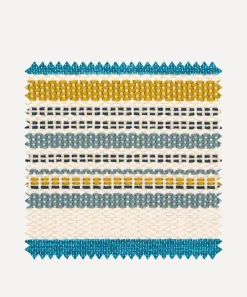 Liberty Interiors Furnishing Fabrics^Outdoor Fabric Swatch – Cabana Stripe Dixster in Aqua