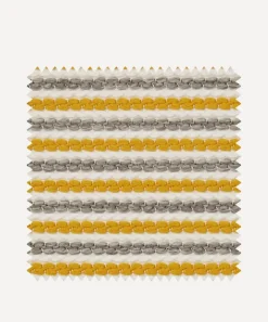 Liberty Interiors Furnishing Fabrics^Outdoor Fabric Swatch – Candy Stripe Harlow in Fennel