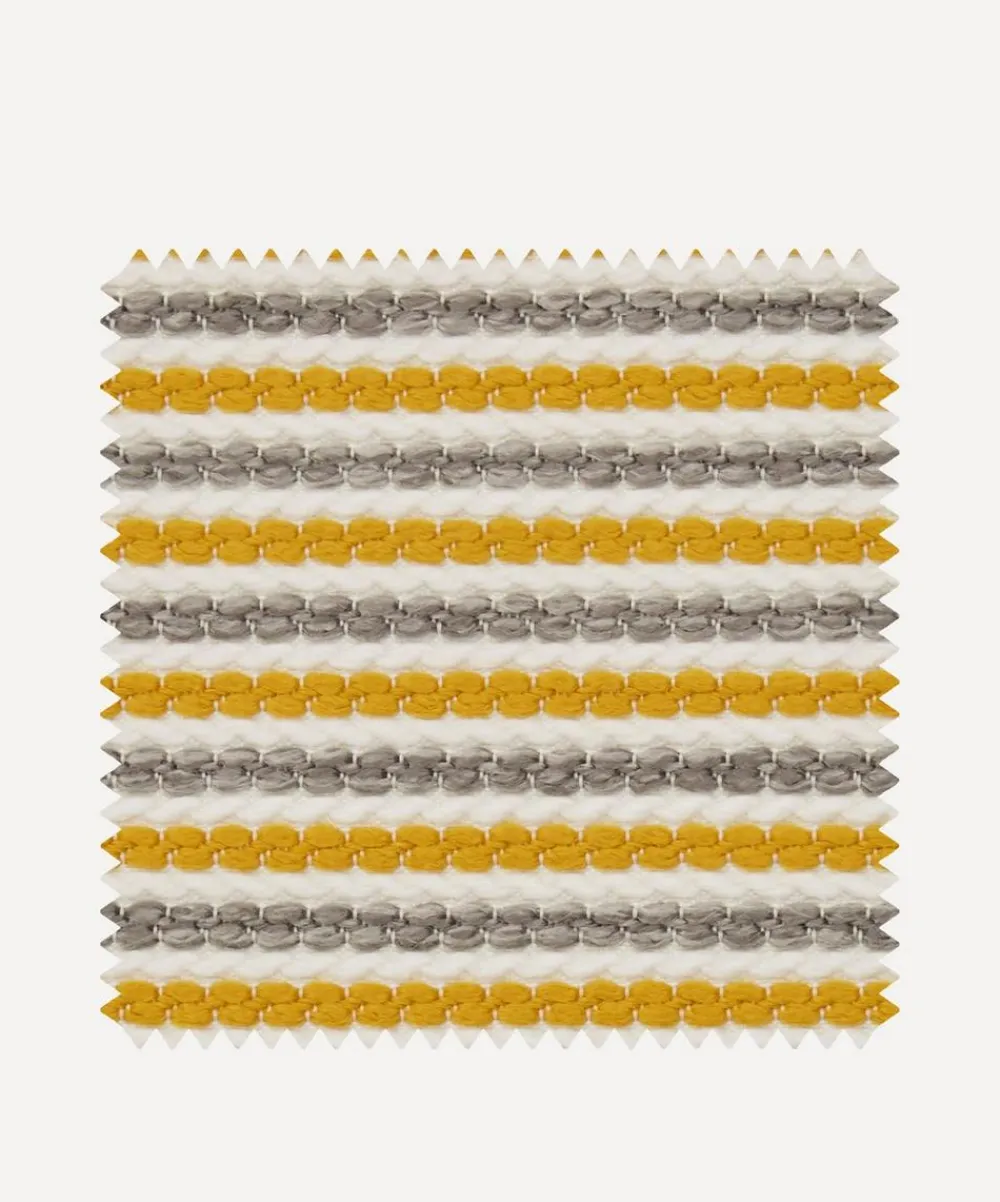 Liberty Interiors Furnishing Fabrics^Outdoor Fabric Swatch – Candy Stripe Harlow in Fennel