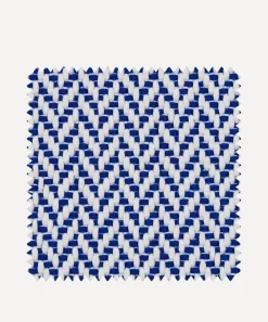 Liberty Interiors Furnishing Fabrics^Outdoor Fabric Swatch – Marquee Painswick Weave in Lapis