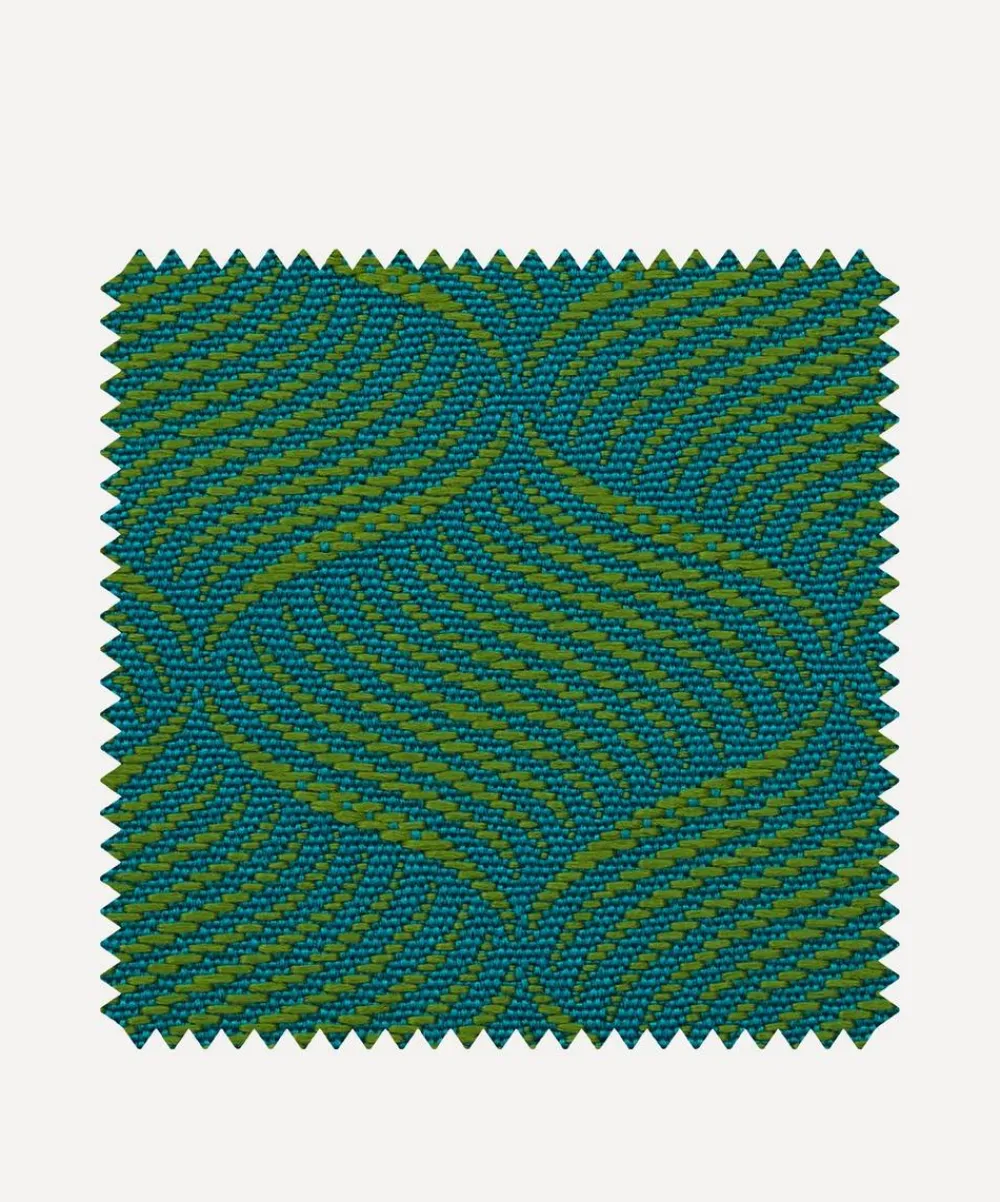 Liberty Interiors Furnishing Fabrics^Outdoor Fabric Swatch – Palazzo Westbrook in Jade