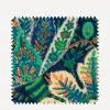 Liberty Interiors Furnishing Fabrics^Outdoor Fabric Swatch – Persian Voyage Majorelle in Palm Green