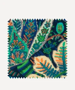 Liberty Interiors Furnishing Fabrics^Outdoor Fabric Swatch – Persian Voyage Majorelle in Palm Green
