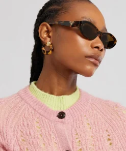 Prada Sunglasses & Glasses^Oval Acetate Sunglasses