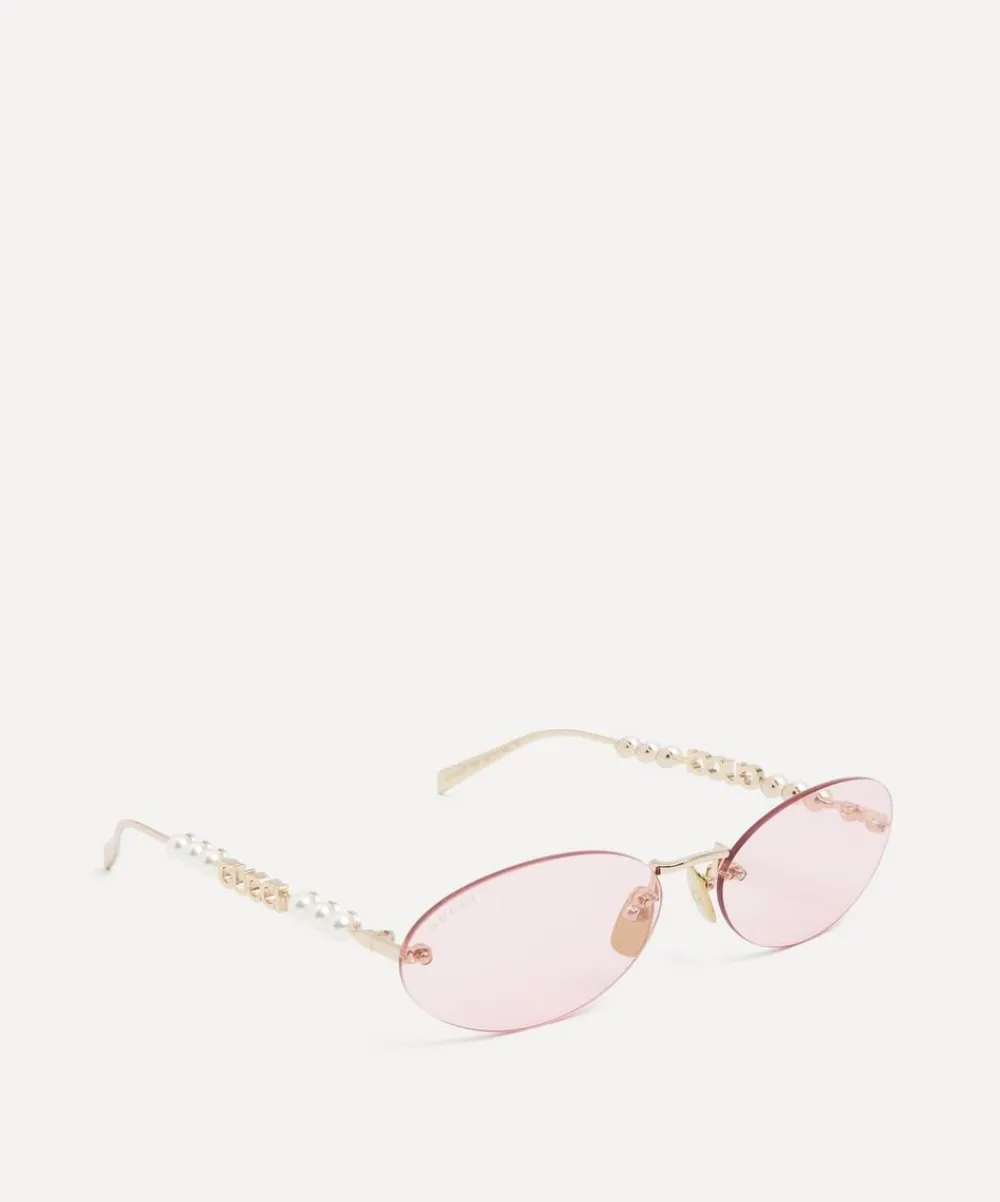 Gucci Sunglasses & Glasses^Oval Frame Sunglasses