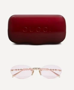 Gucci Sunglasses & Glasses^Oval Frame Sunglasses