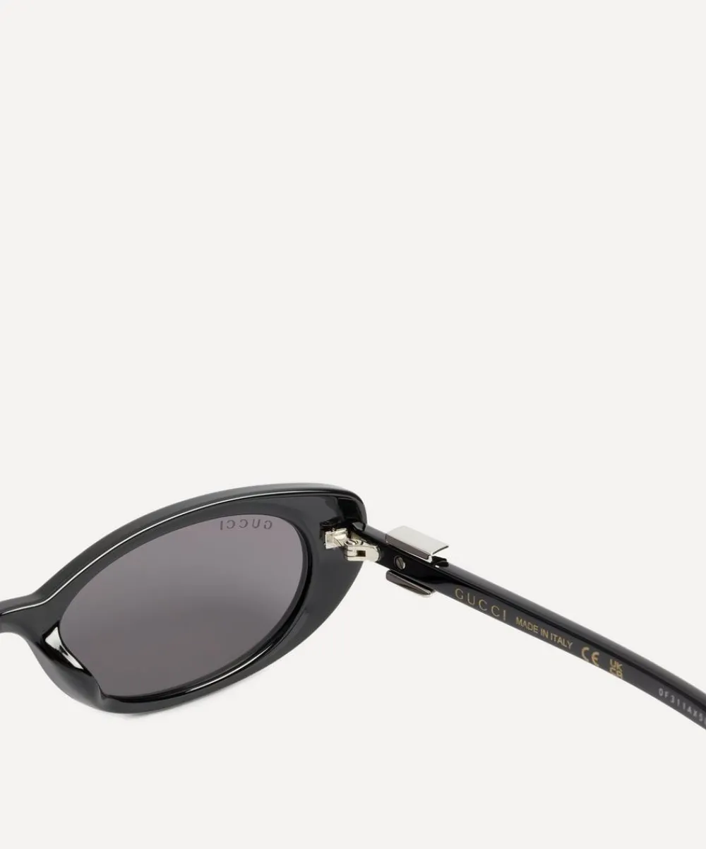 Gucci Sunglasses & Glasses^Oval G Logo Sunglasses