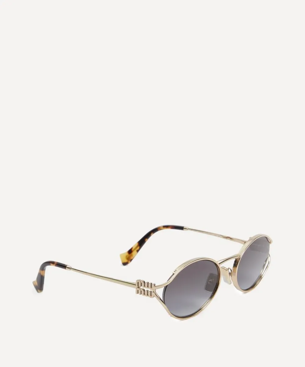 Miu Miu Sunglasses & Glasses^Oval Sunglasses