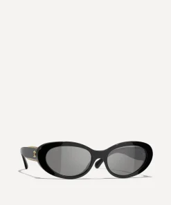 CHANEL Sunglasses & Glasses^Oval Sunglasses