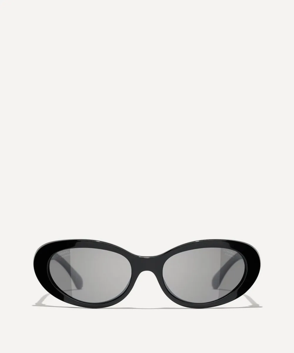 CHANEL Sunglasses & Glasses^Oval Sunglasses