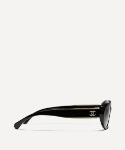 CHANEL Sunglasses & Glasses^Oval Sunglasses
